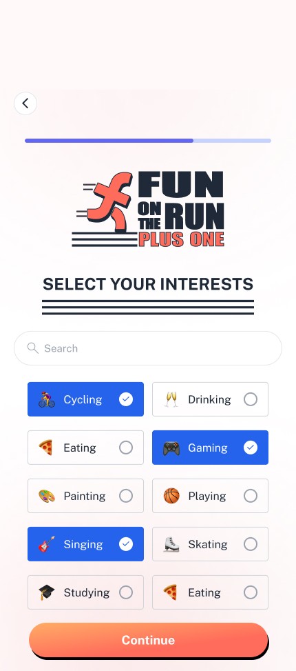 Pick your interests.